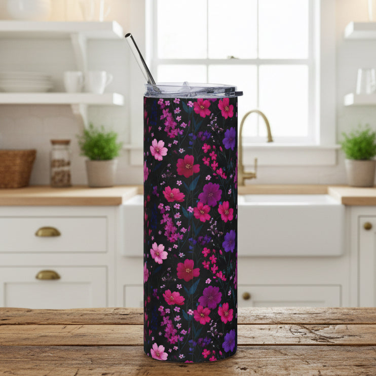 Floral Art 20oz Stainless Steel Tumbler