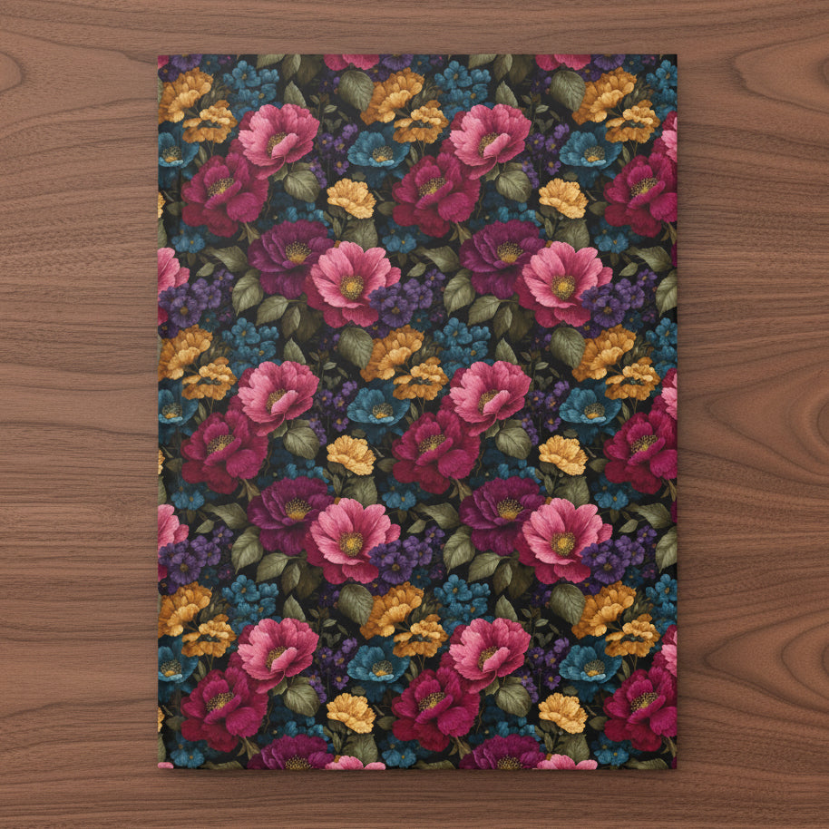 Vintage Floral Hardcover Journal