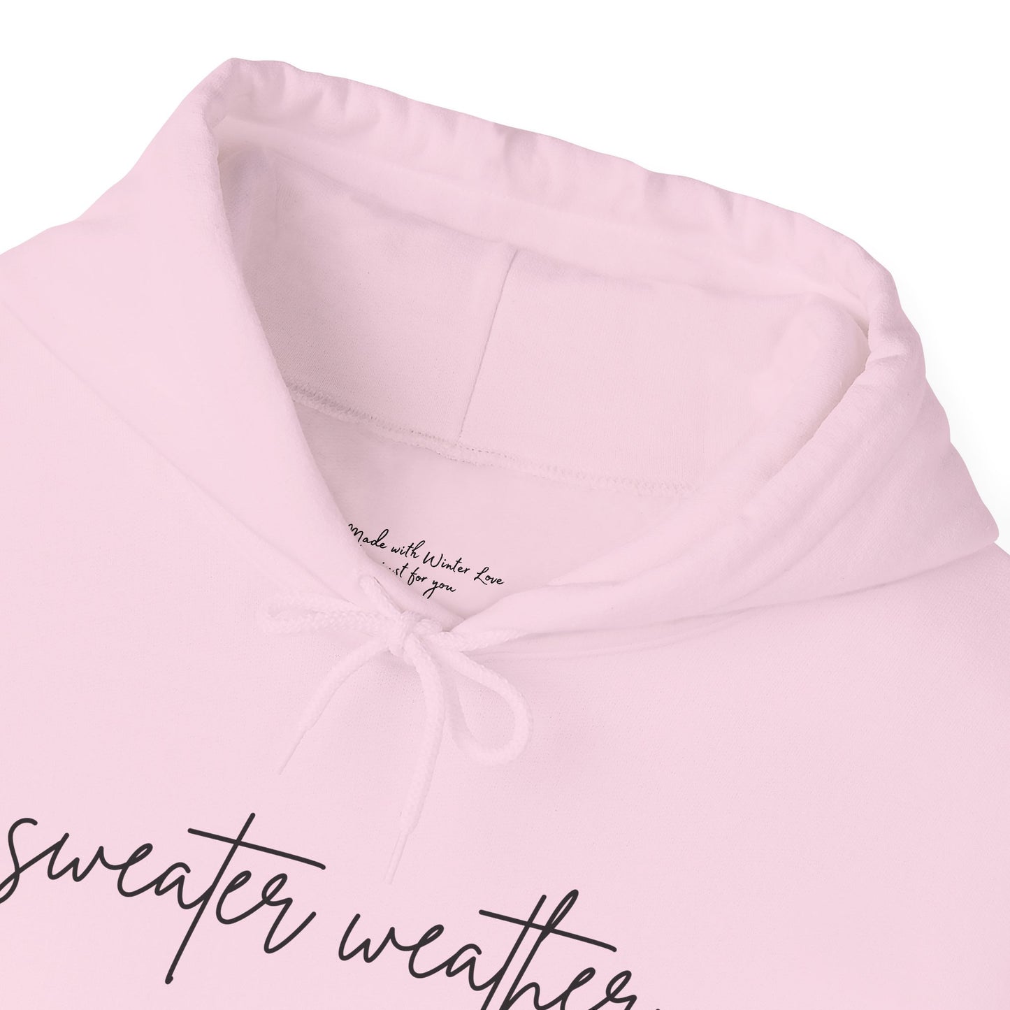 Sweater Weather Hoodie with Heart accent sleeve