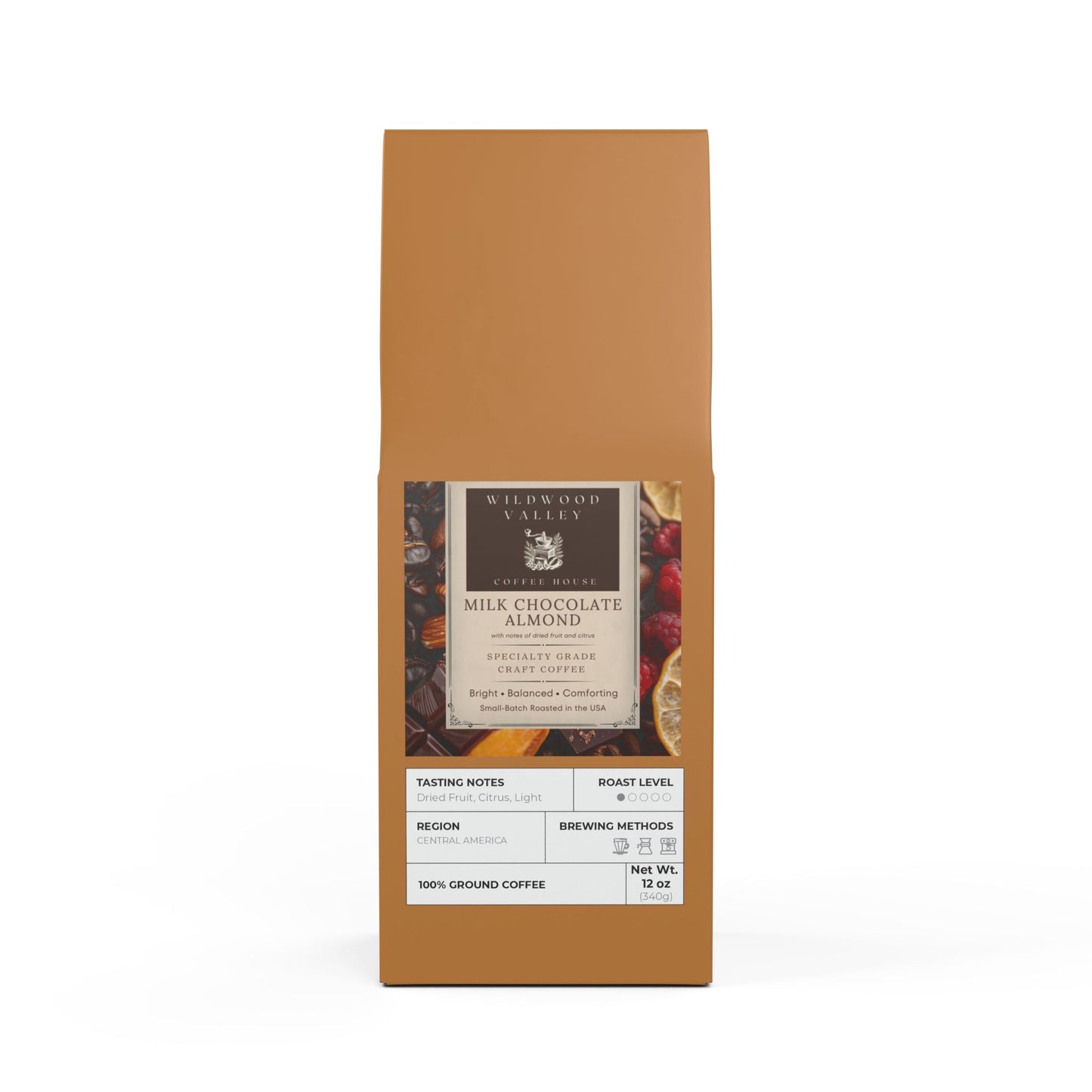 Milk Chocolate Almond Coffee Blend | Light Roast