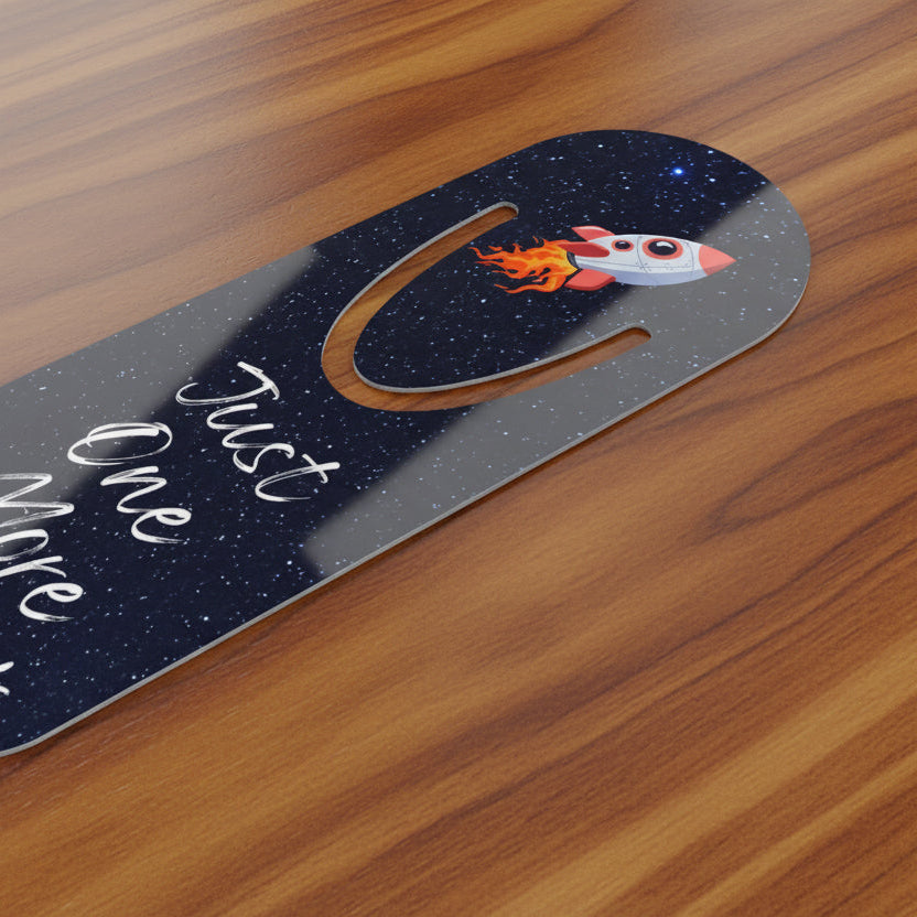 Kids "Just One More Page" Astronaut Bookmark