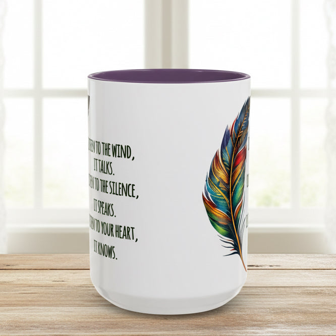 Listen to the Wind 15oz Accent Mug