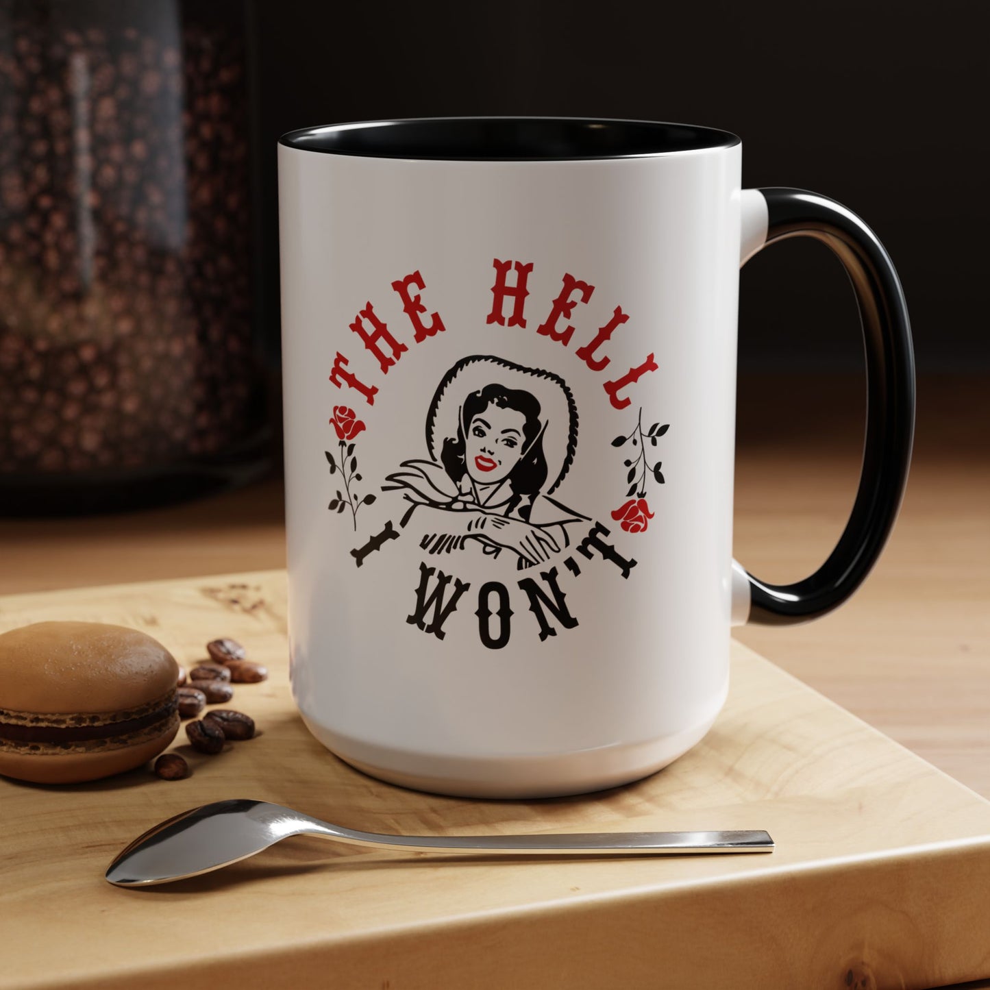The Hell Won’t Retro Rosie-Style 15oz Accent Mug