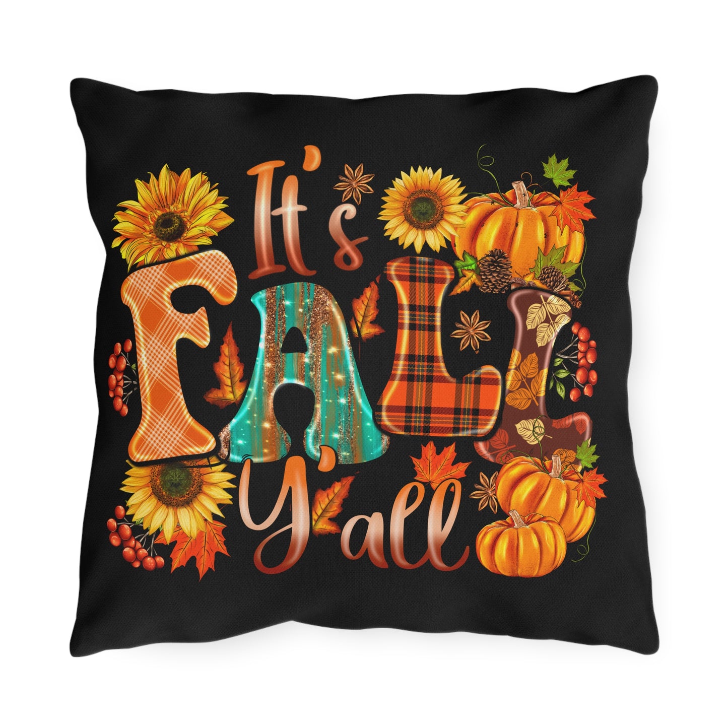 It's Fall Ya'll Outdoor Pillow