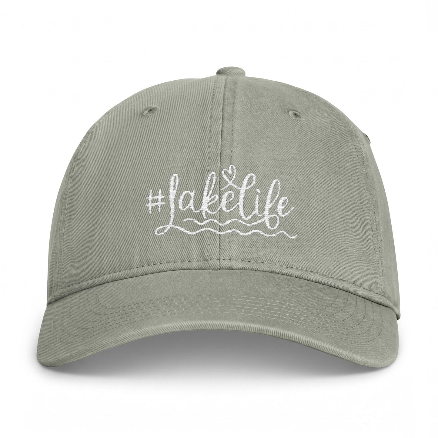 Lake Life Washed Cap | #LakeLife Embroidered Coastal Hat