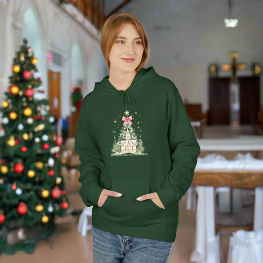 Oh Come Let Us Adore Him Adult Hoodie