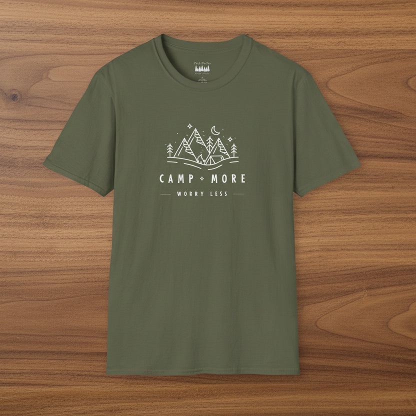 Camp More Worry Less Soft Style T-Shirt