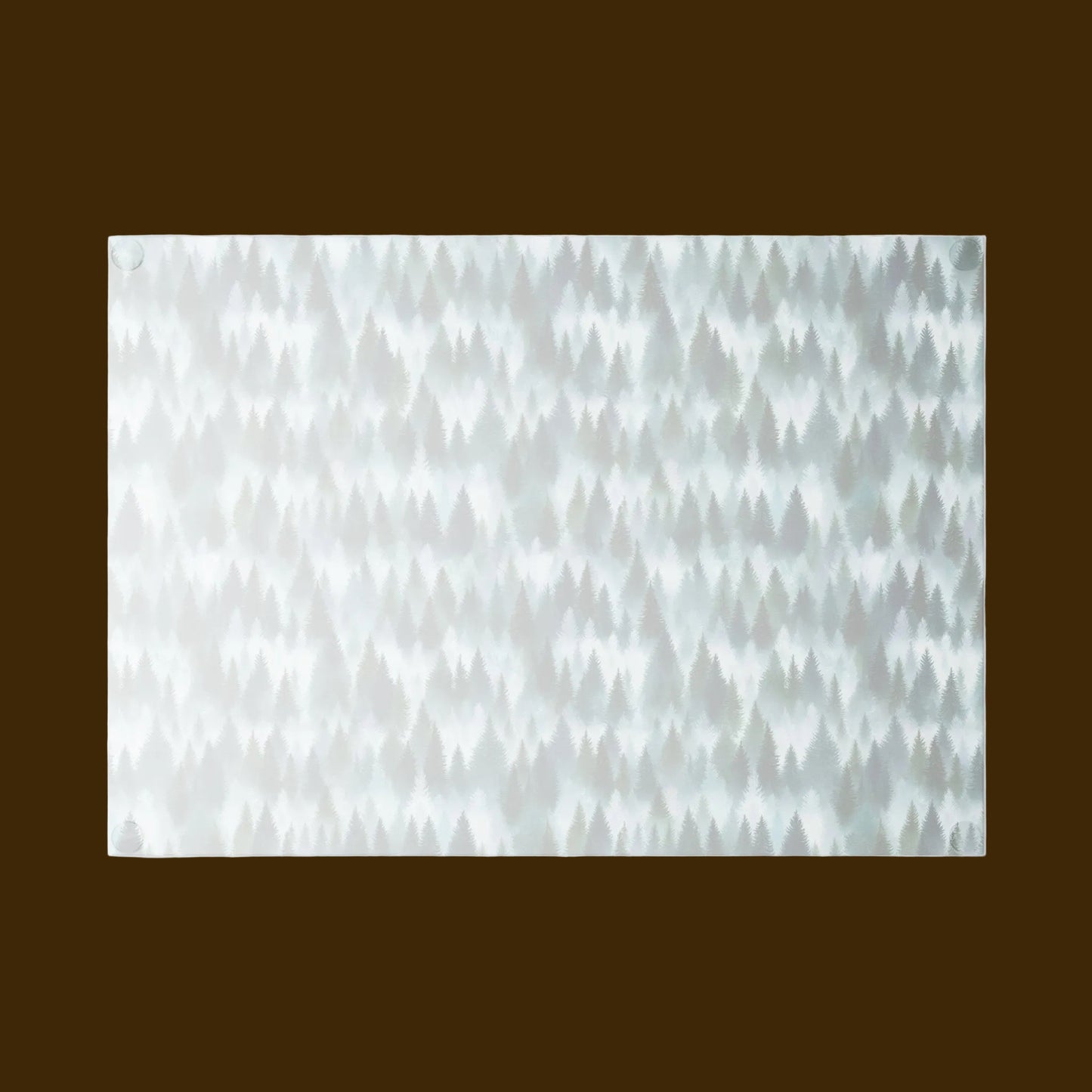 Forest Pines Glass Cutting Board