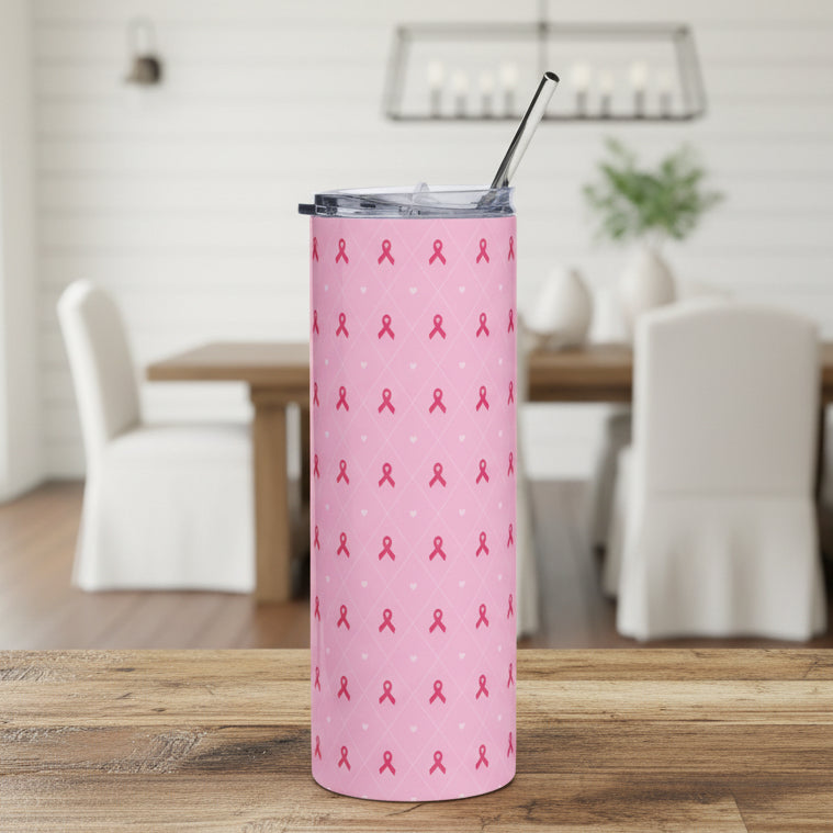 Pink Breast Cancer Awareness 20oz Stainless Tumbler