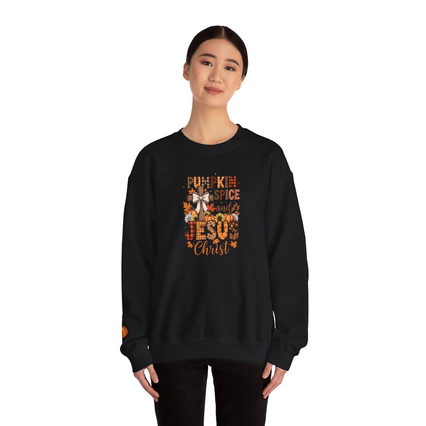 Pumpkin Spice and Jesus Christ Crewneck Sweatshirt