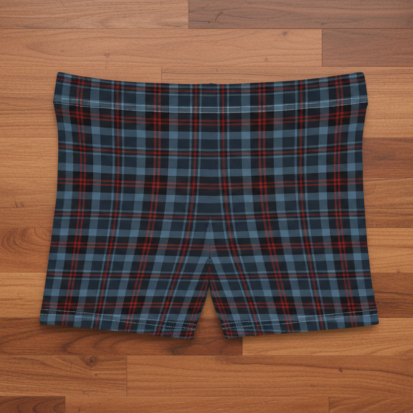Highland Hearth Blue Plaid Women's Shorts