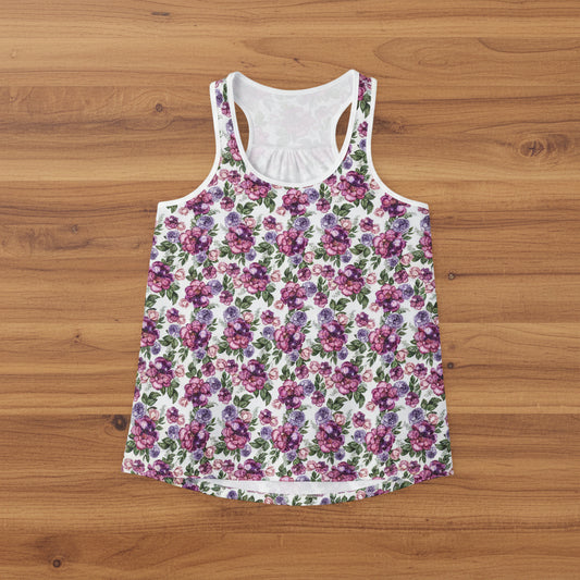 Watercolor Roses Tank Top