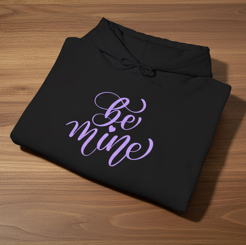 Be Mine Hoodie with Purple Heart Accent Sleeve