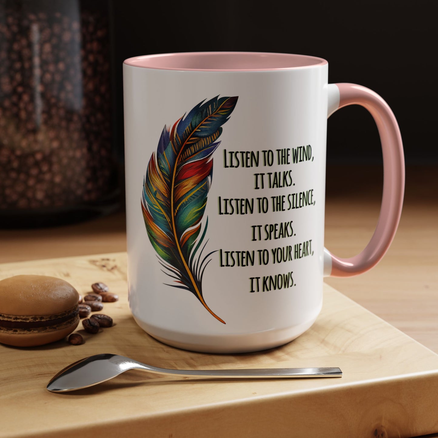 Listen to the Wind 15oz Accent Mug