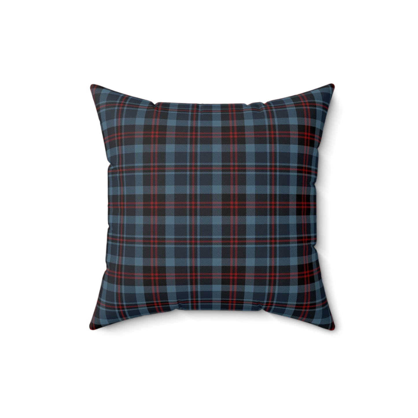 Highland Hearth Plaid Faux Suede Pillow