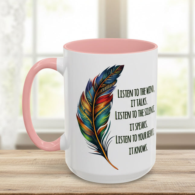 Listen to the Wind 15oz Accent Mug