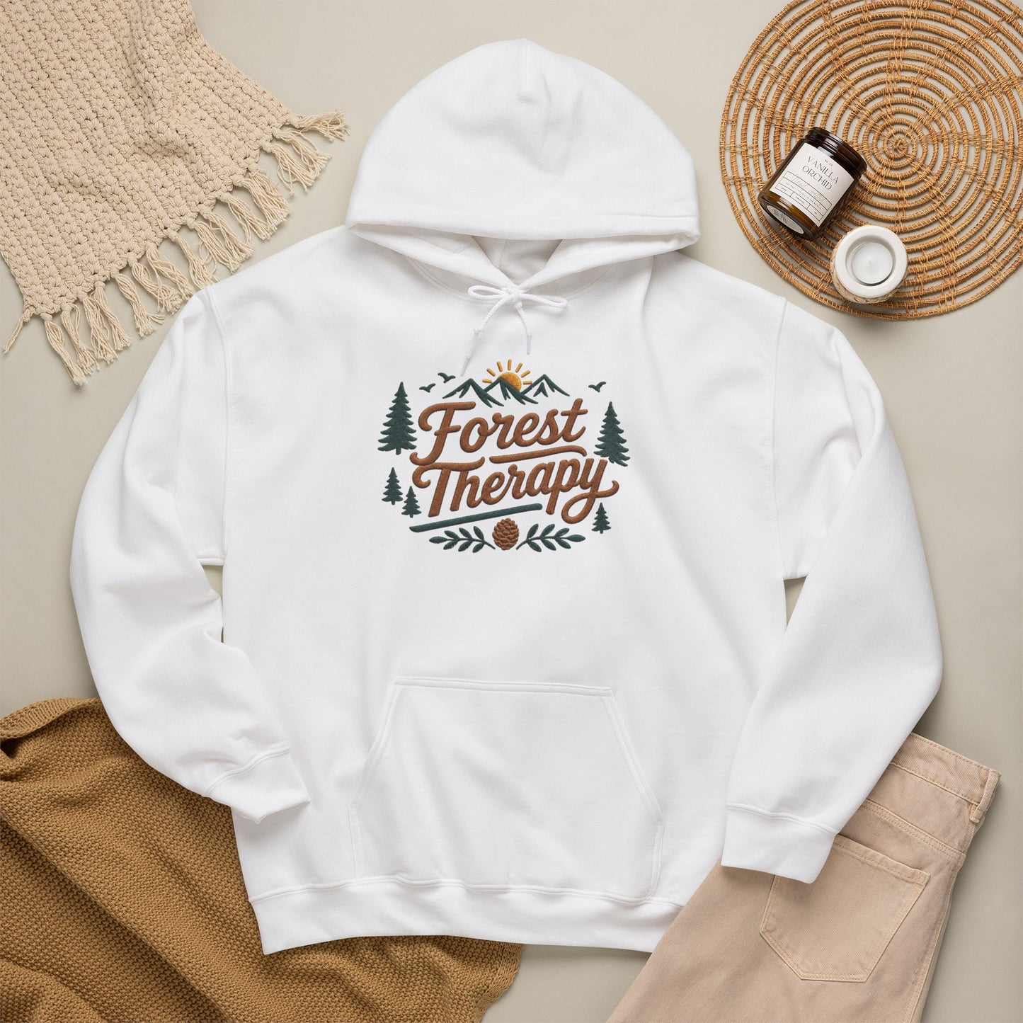Forest Therapy Embriodered Hoodie