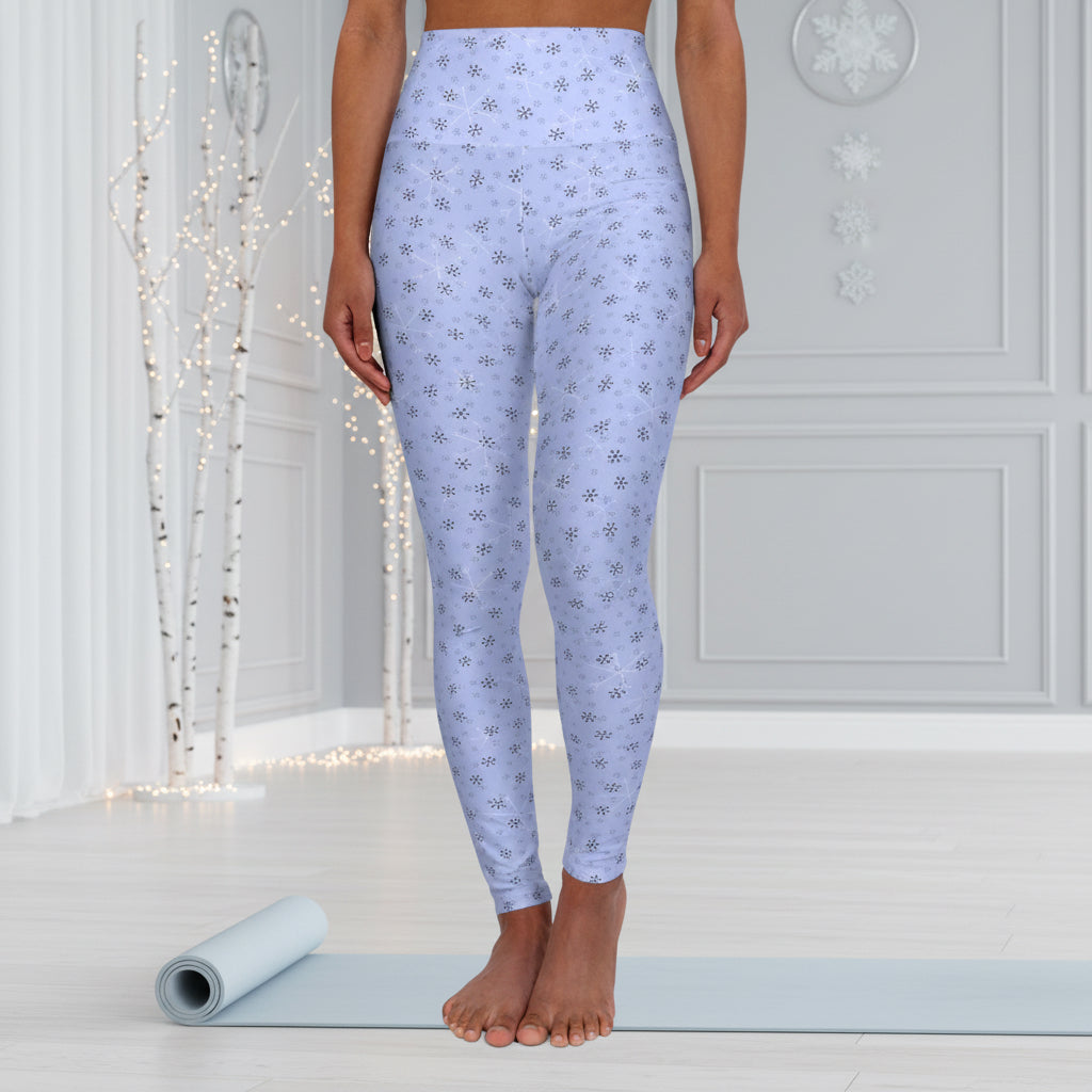 Blue Snowflake Leggings