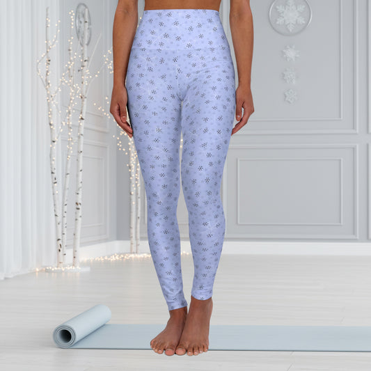 Blue Snowflake Leggings