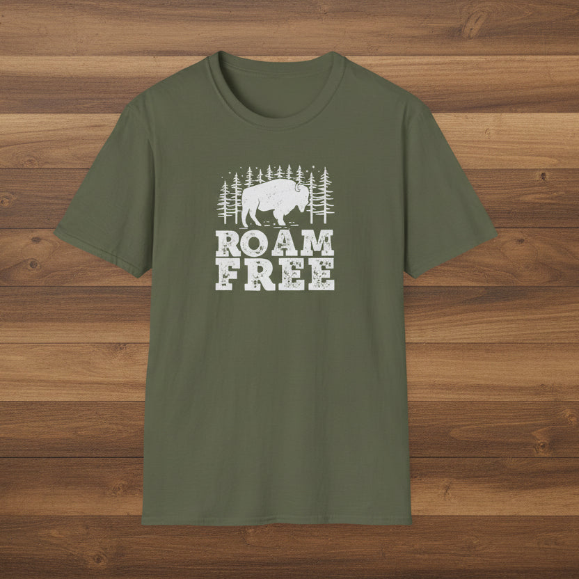 Roam Free Bison T-Shirt