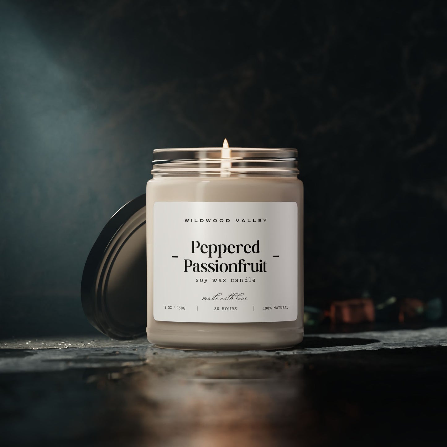 Peppered Passionfruit 9oz Scented Soy Candle