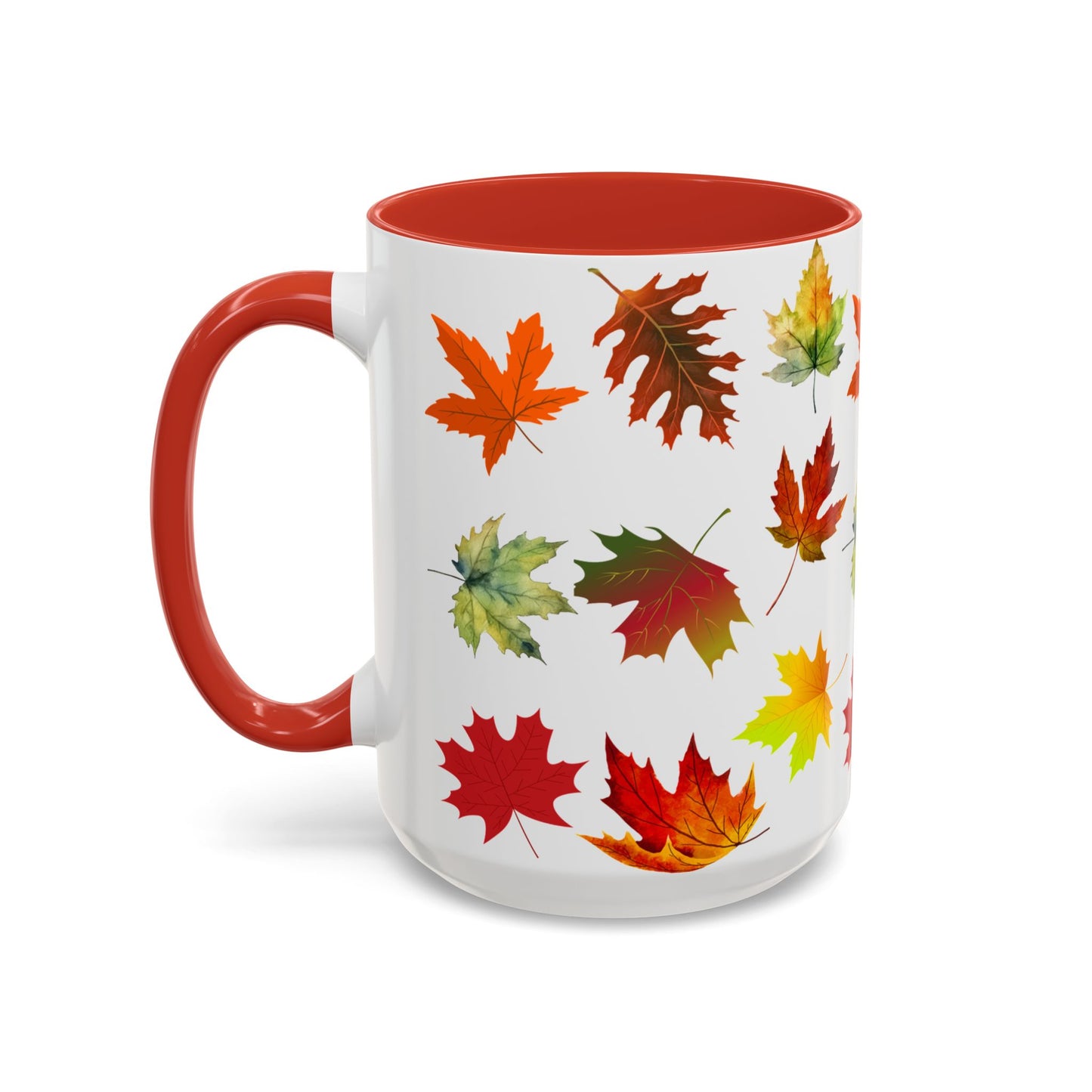 Falling Autumn Leaves Accent Mug | 11oz or 15oz
