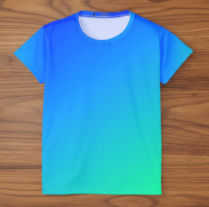 Women’s Blue Ombré Active Sports Jersey