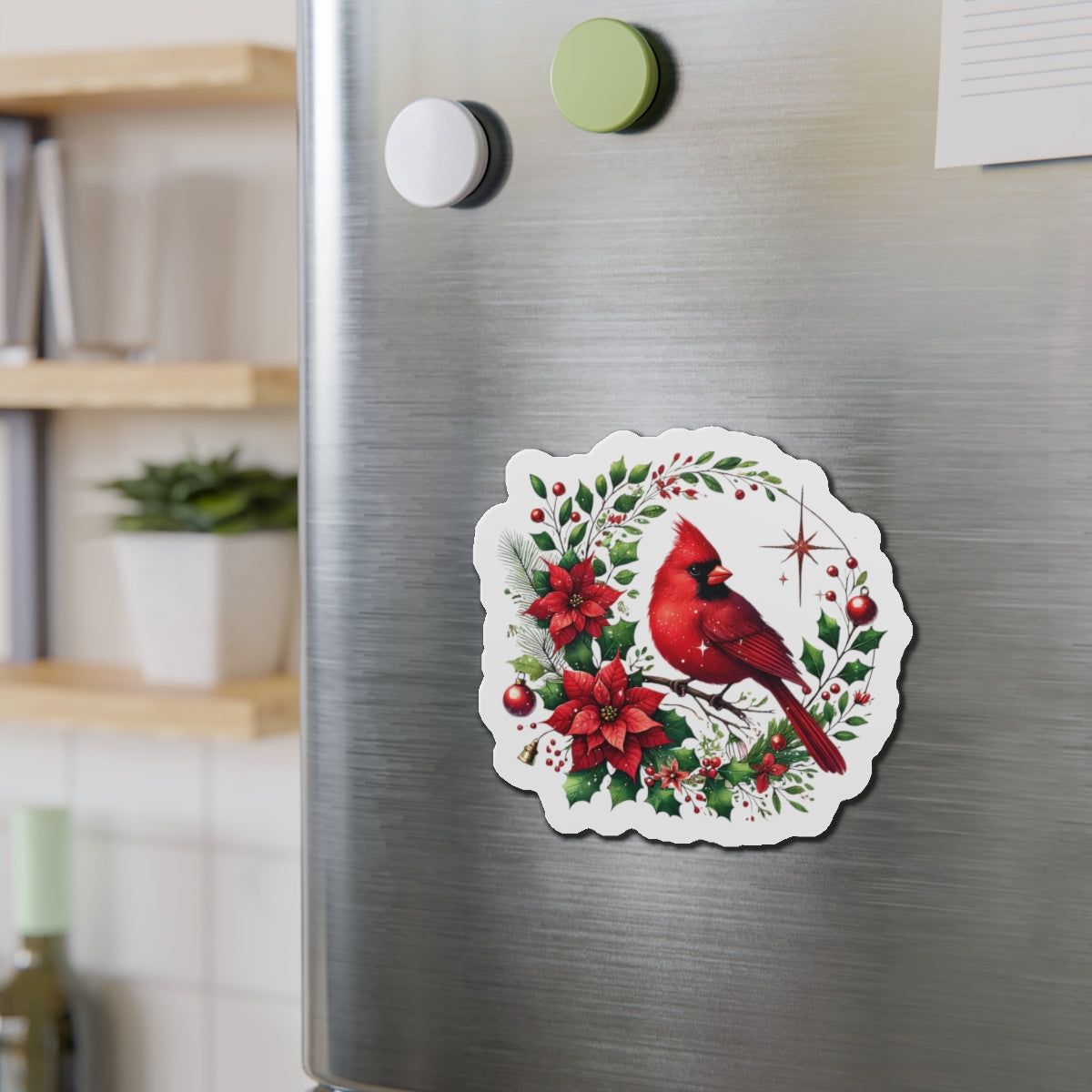 Cardinal Wreath Magnet