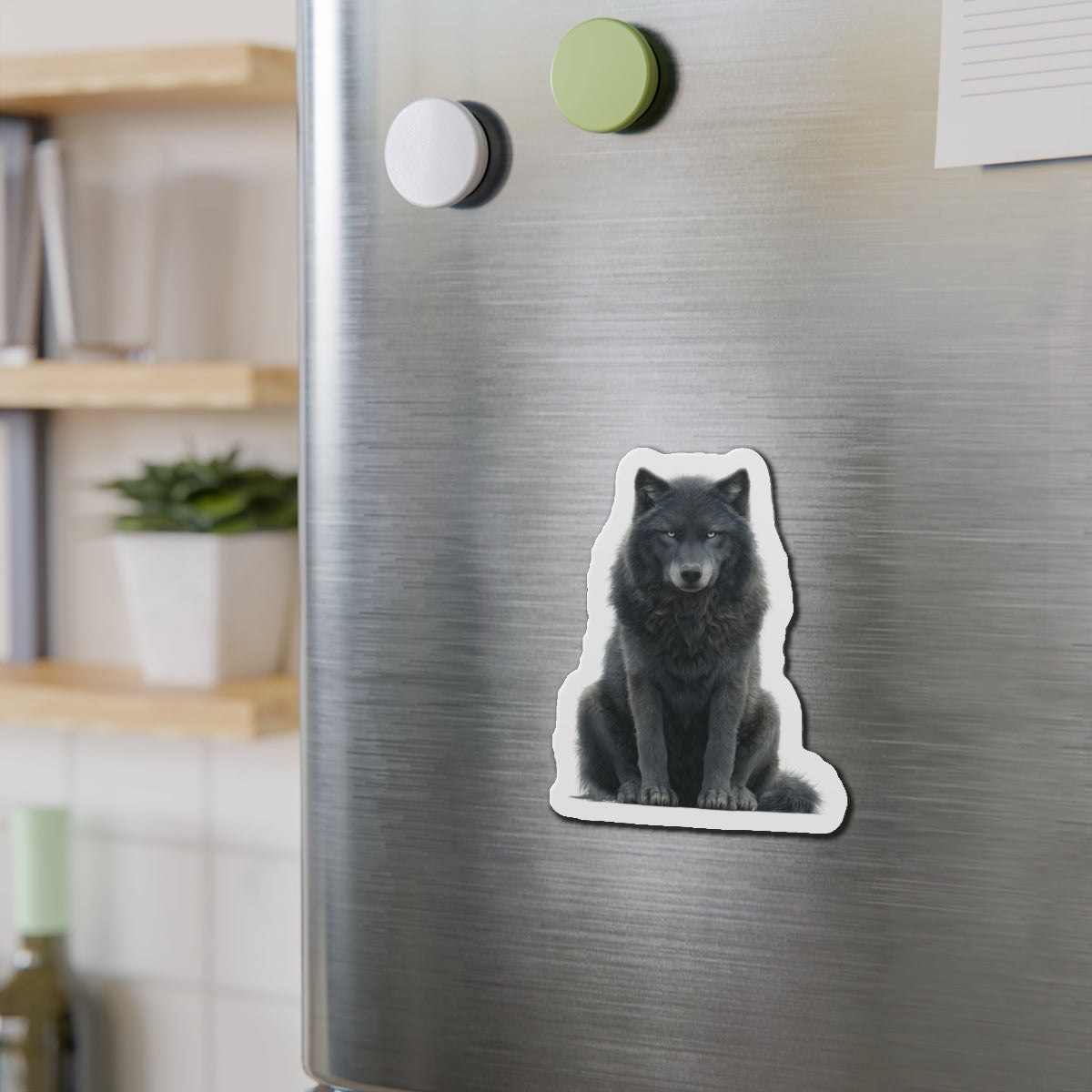 Gray Wolf Fridge Magnet