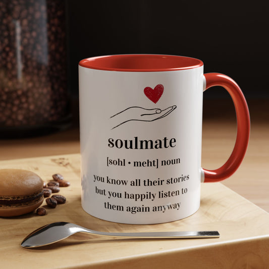 Soulmate Definition Accent Coffee Mug