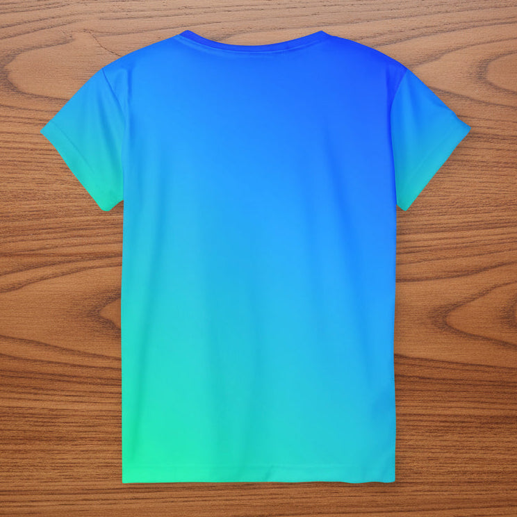 Women’s Blue Ombré Active Sports Jersey