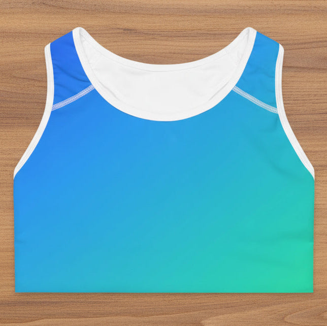 Women’s Blue Ombré Sports Bra
