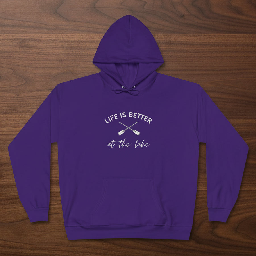 Life Is Better at the Lake Hoodie with paddles