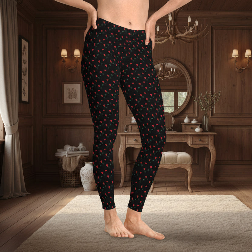 Roses and Hearts Leggings
