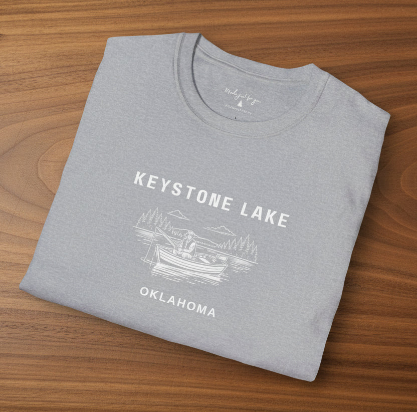 Keystone Lake Oklahoma Soft Style T-Shirt