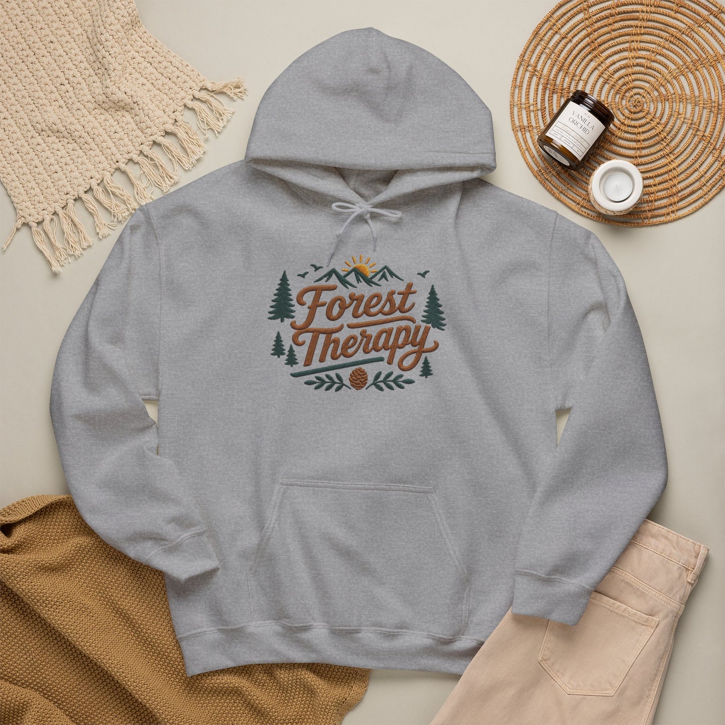 Forest Therapy Embriodered Hoodie