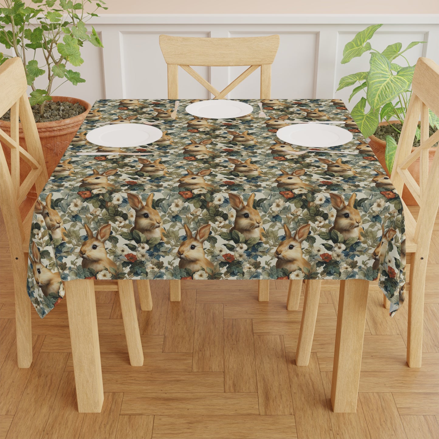 Woodland Bunnies Tablecloth