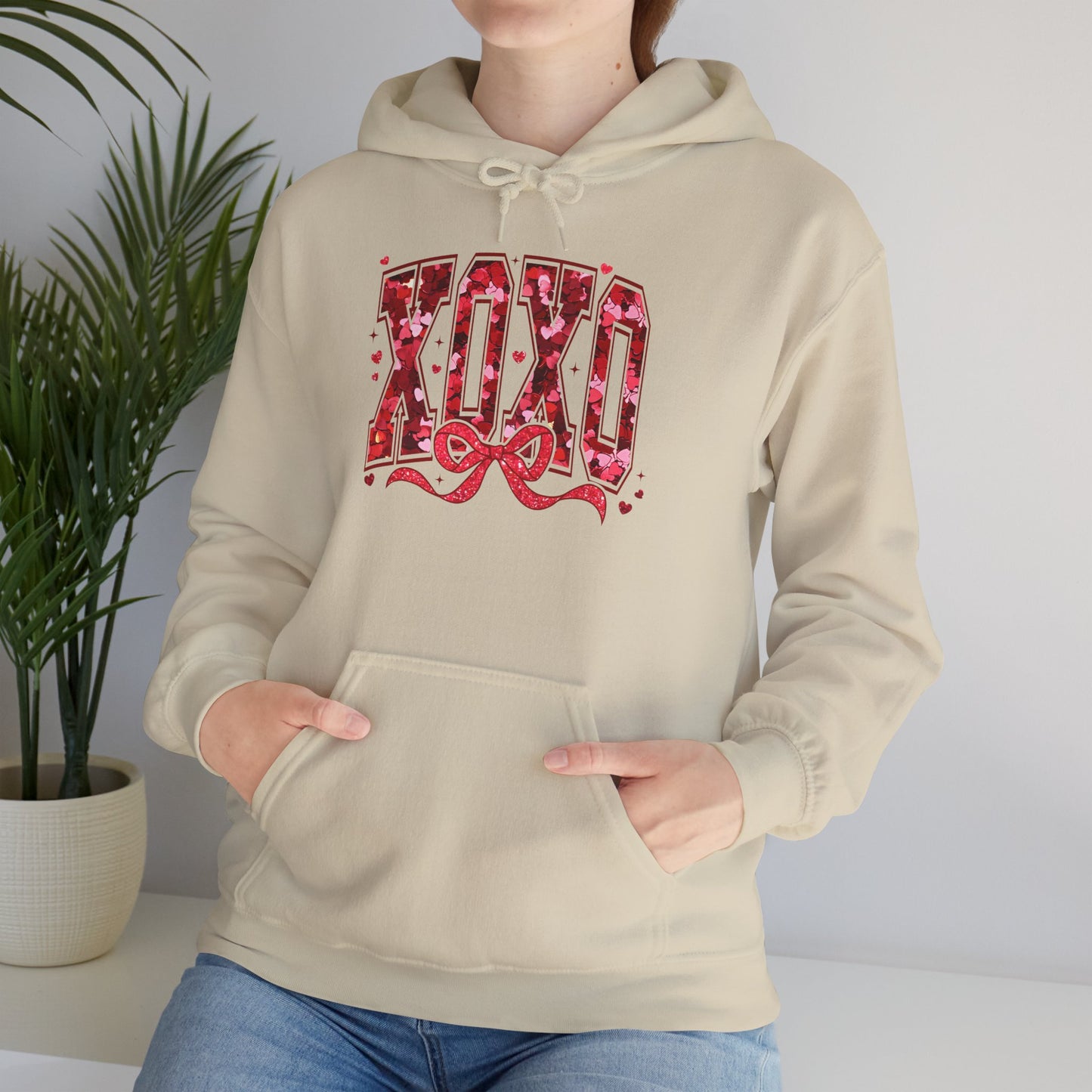 XOXO Valentine Bow Hoodie