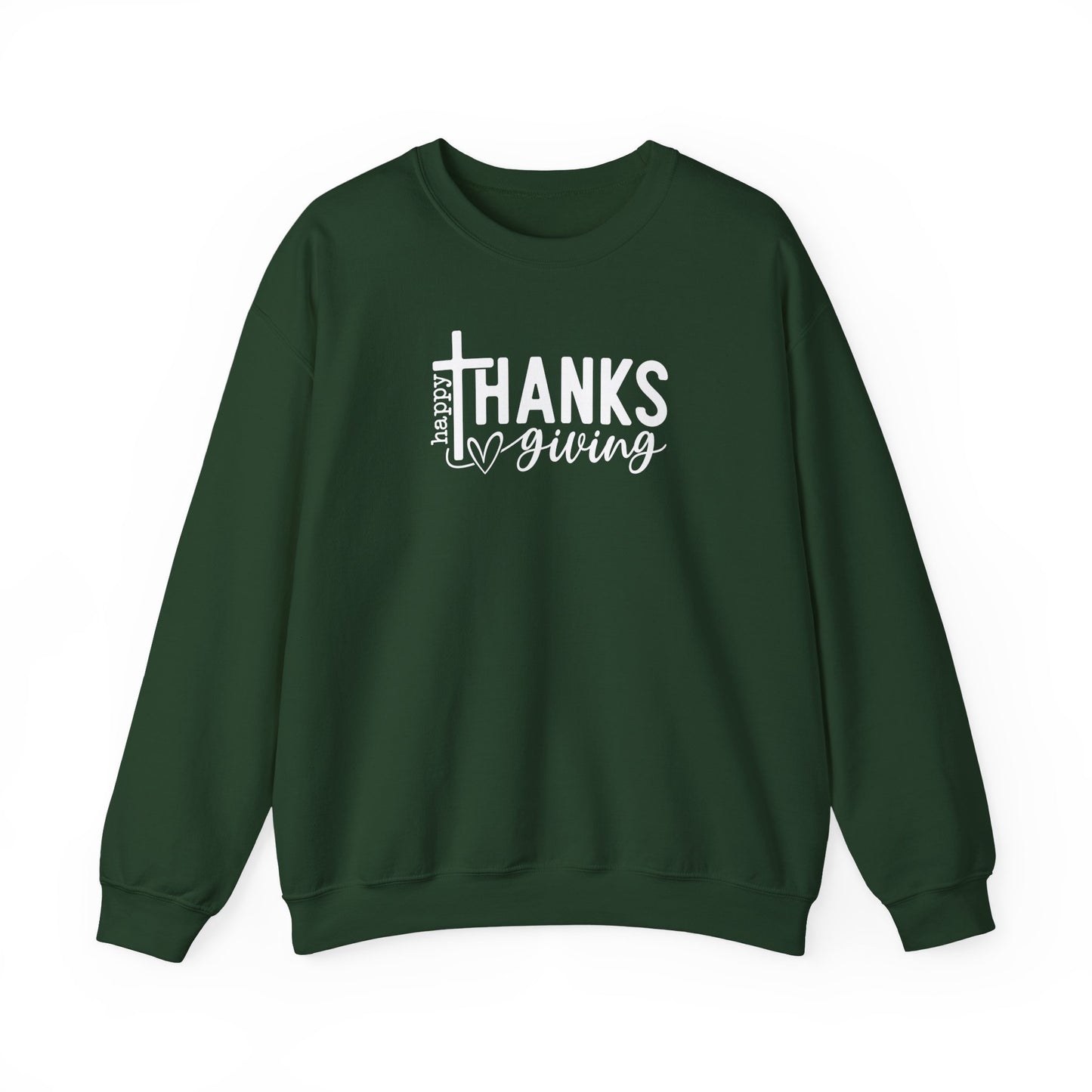 Happy Thanksgiving Faith Crewneck Sweatshirt