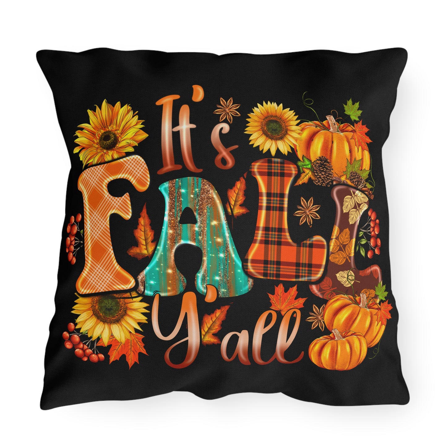 It's Fall Ya'll Outdoor Pillow