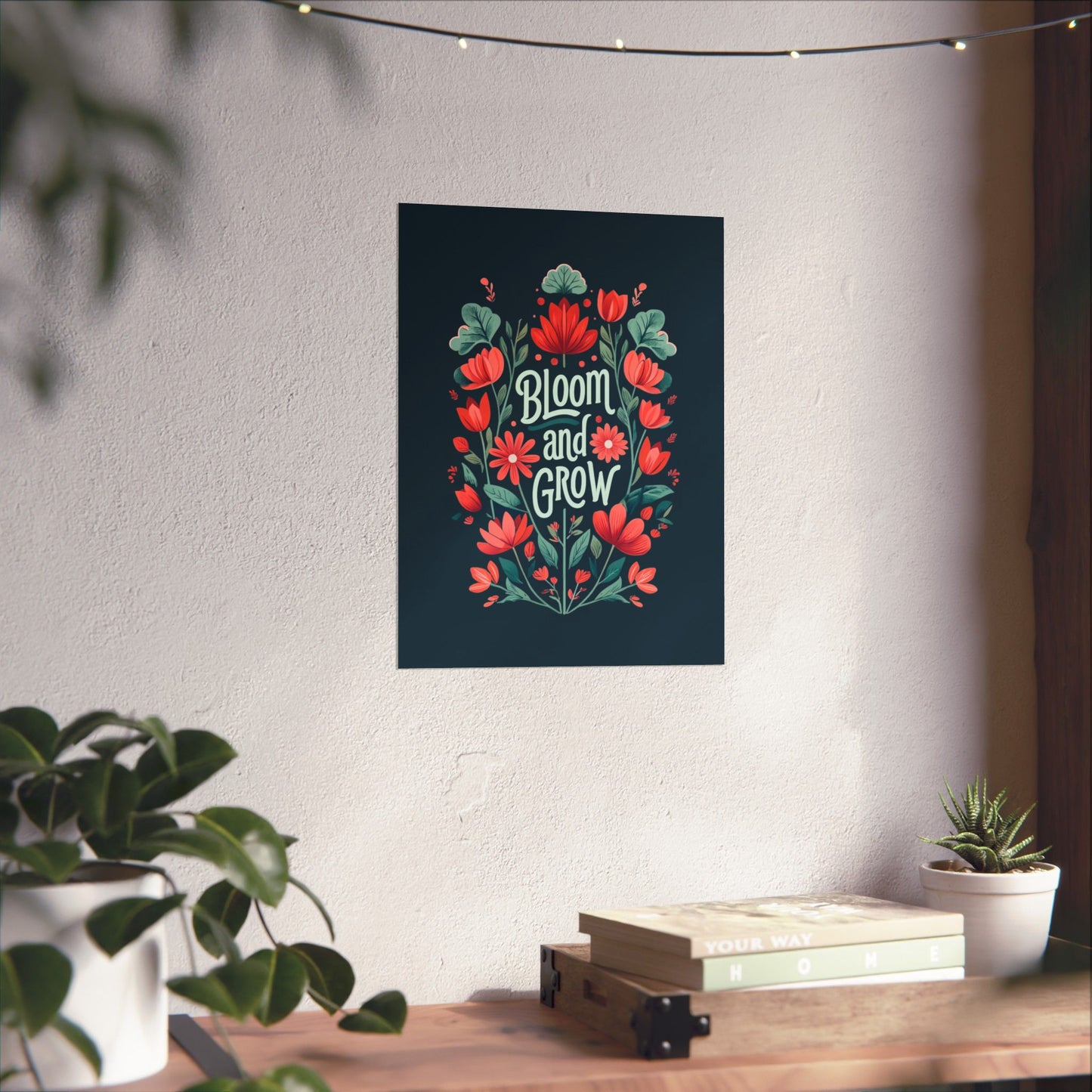 Bloom and Grow Floral Poster