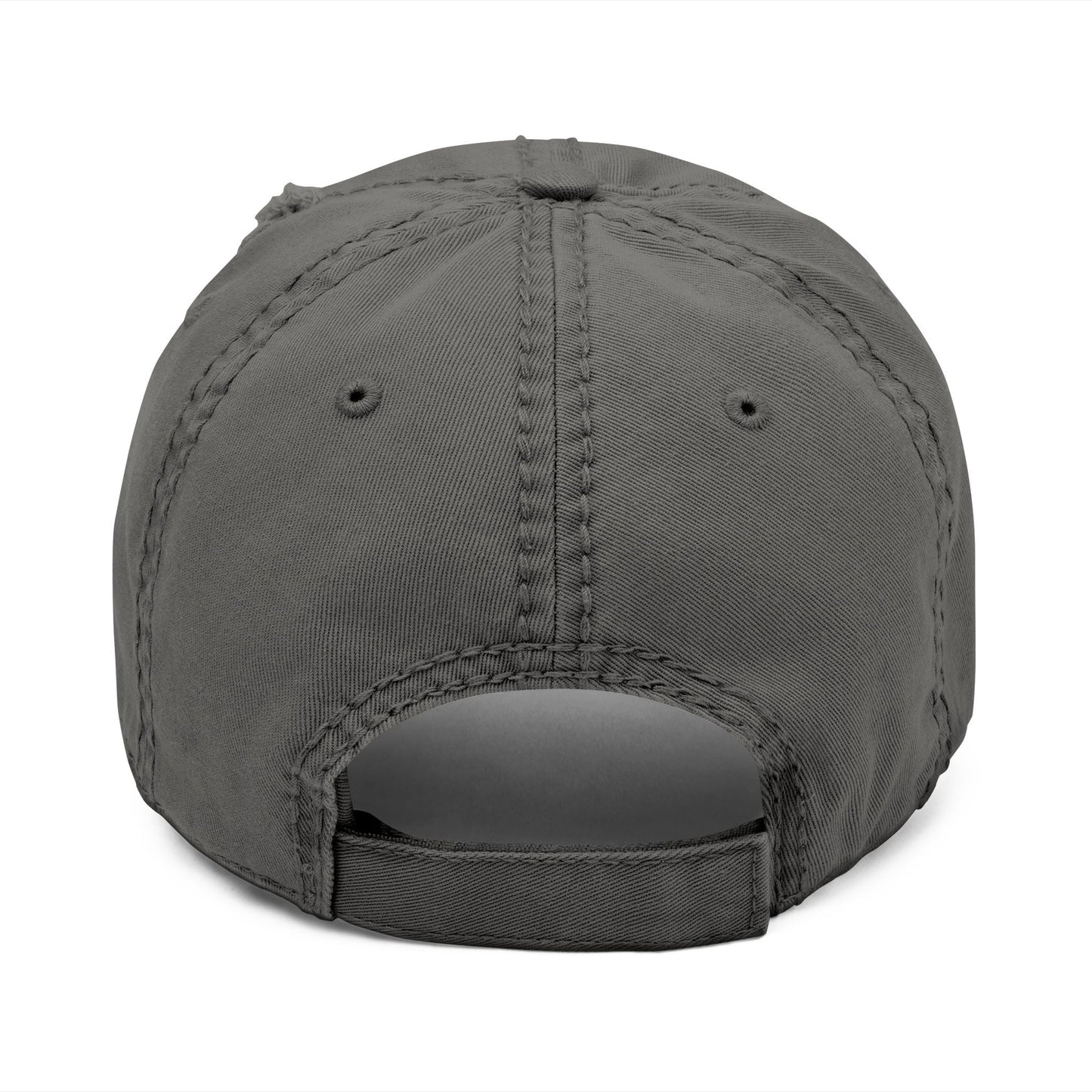 Spooky Pumpkin Embroidered Distressed Cap