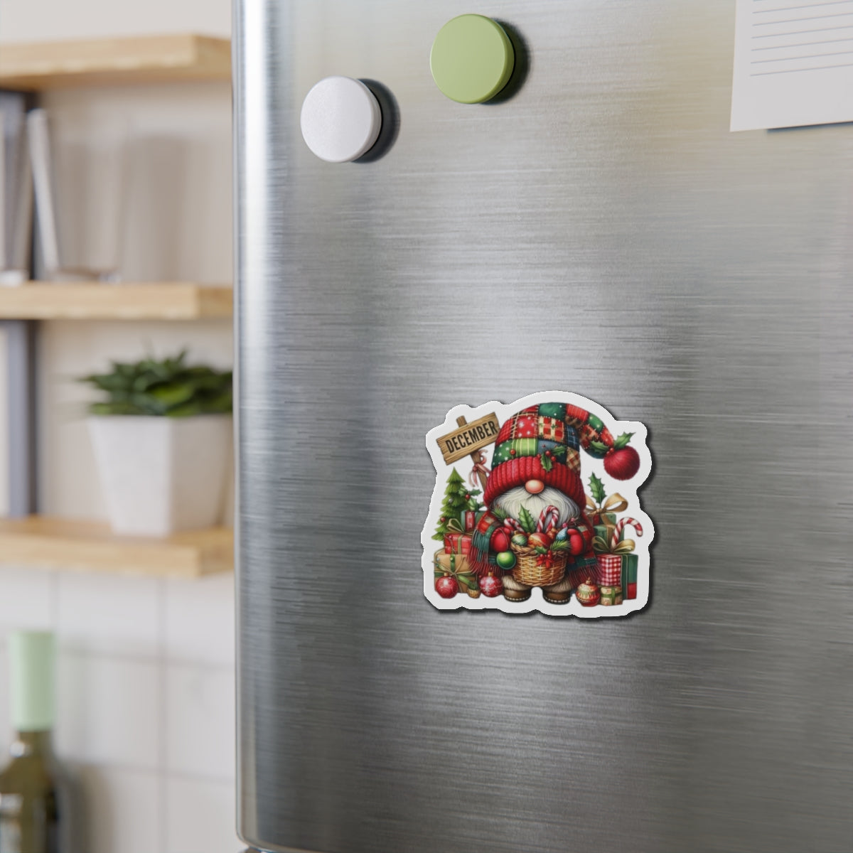 Ðecember Gnome Fridge Magnet