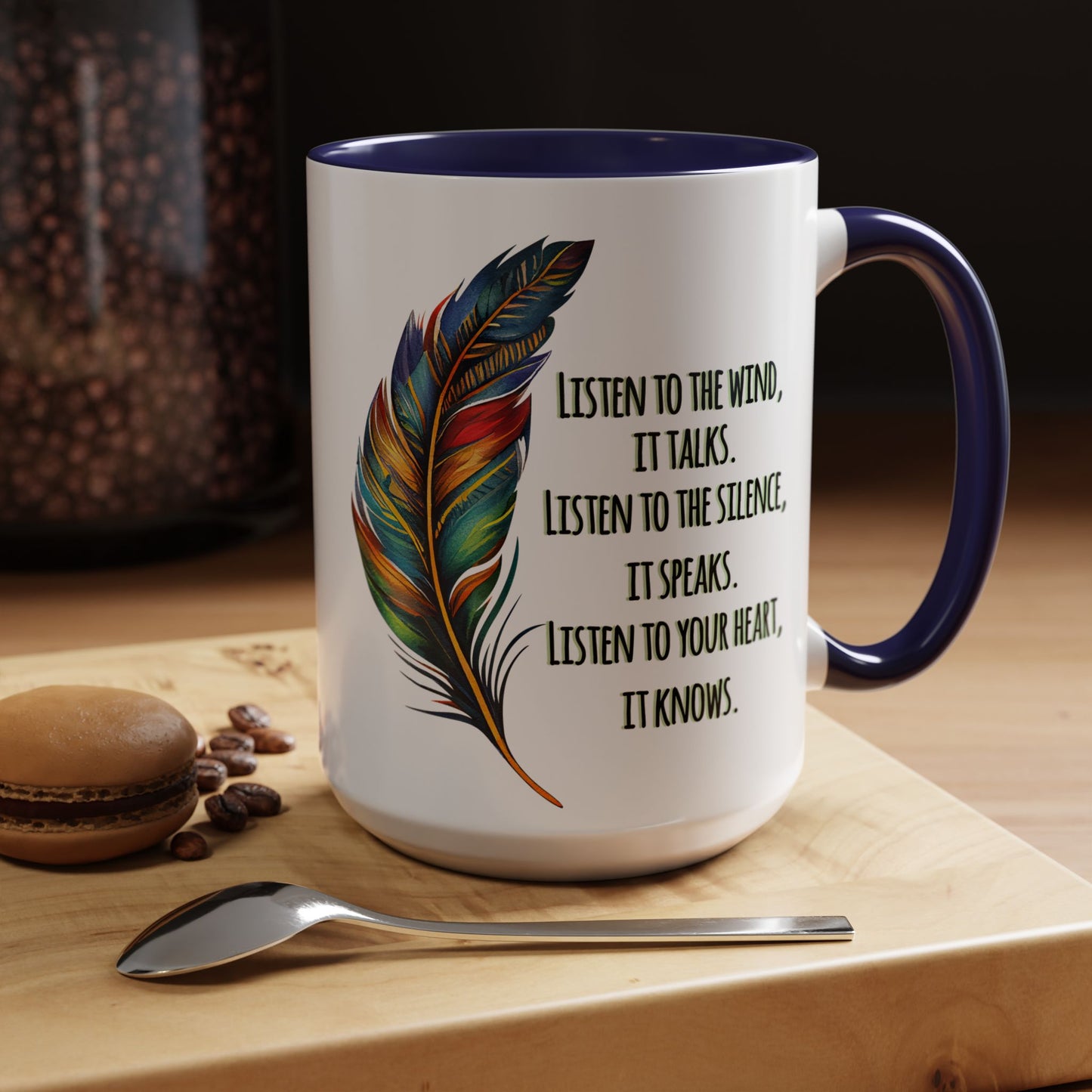 Listen to the Wind 15oz Accent Mug