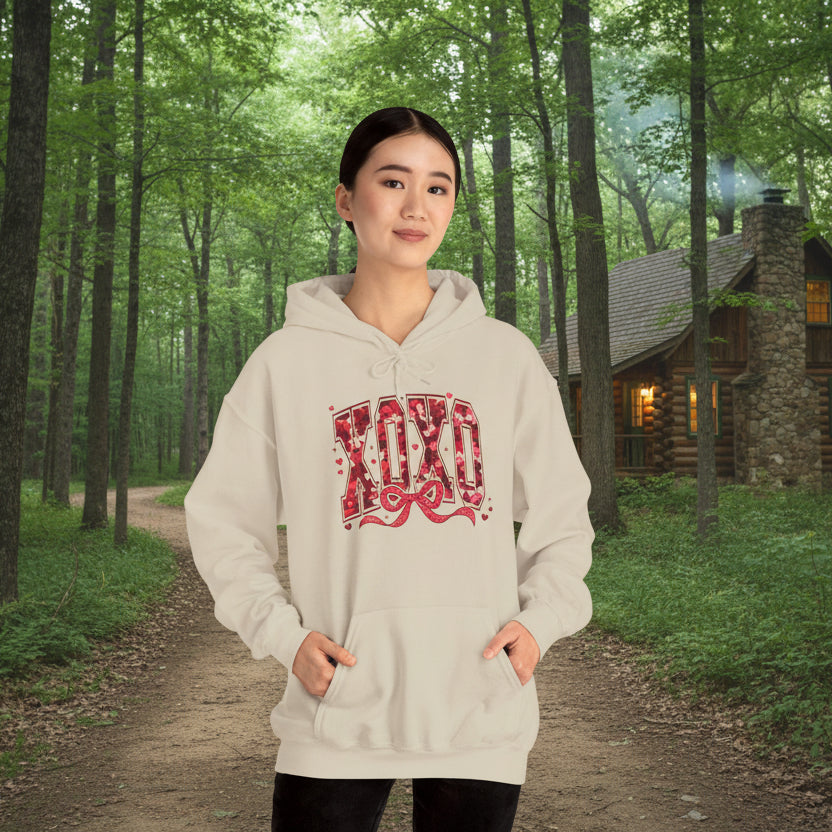 XOXO Valentine Bow Hoodie