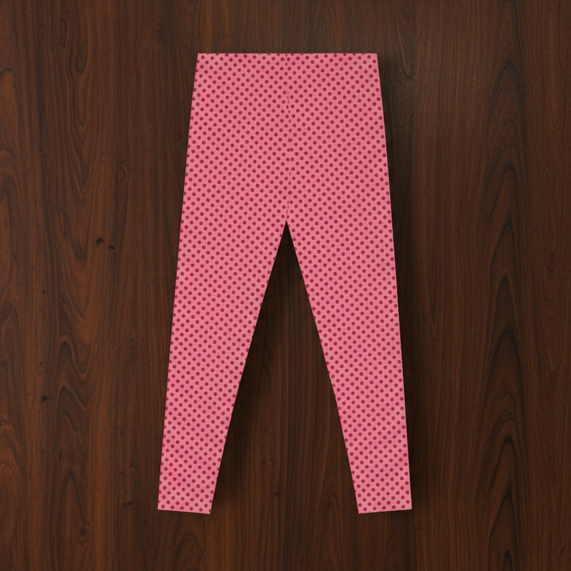 Pink Polka Dot Leggings