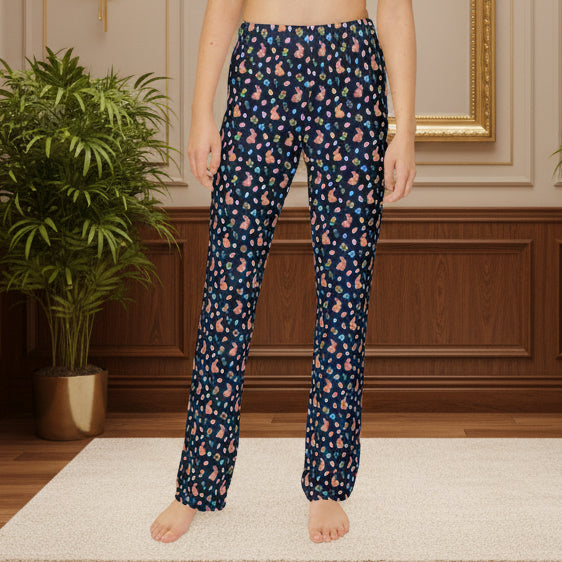 Easter Bunny & Eggs Kids Lounge Pants