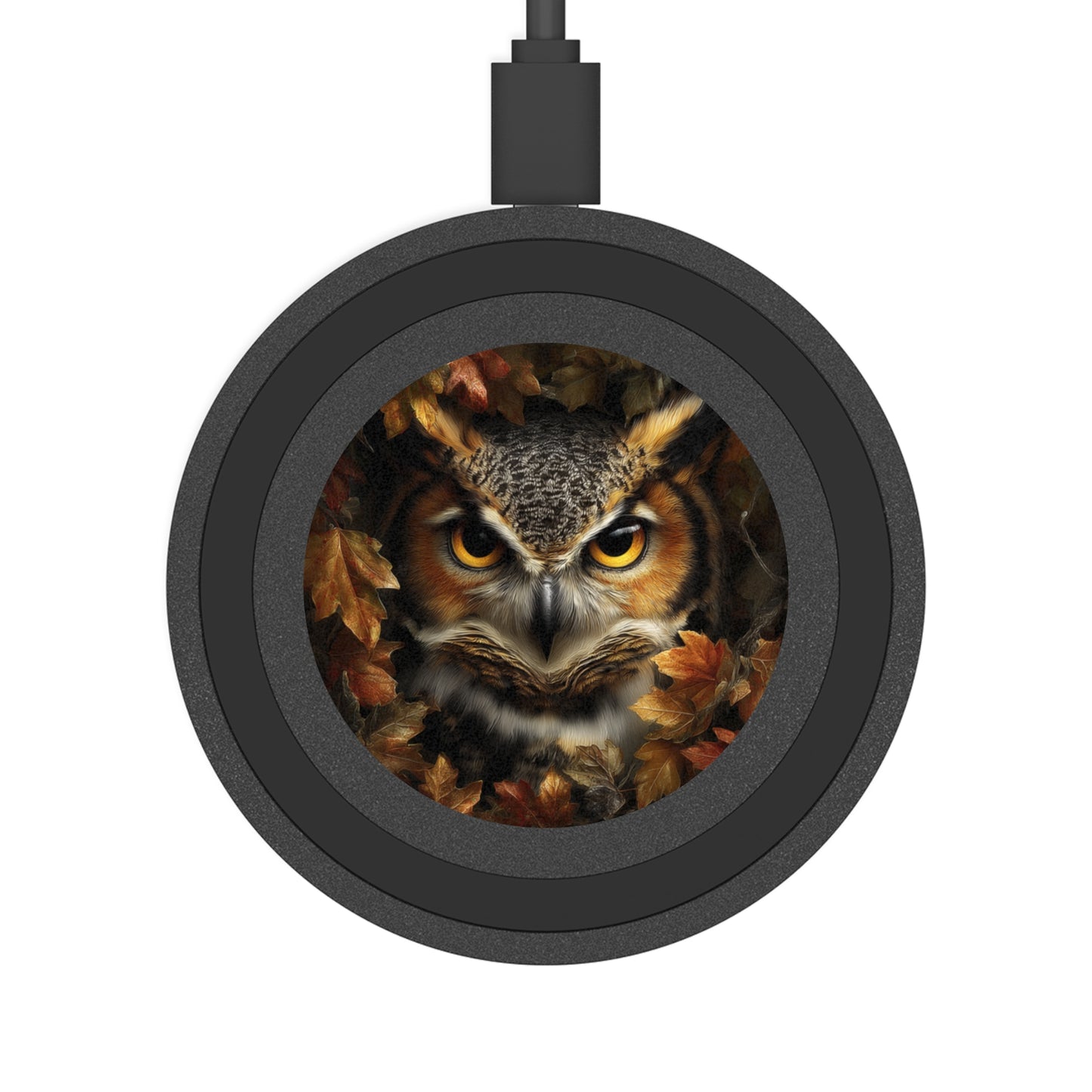 Autumn Owl Wireless Charging Pad