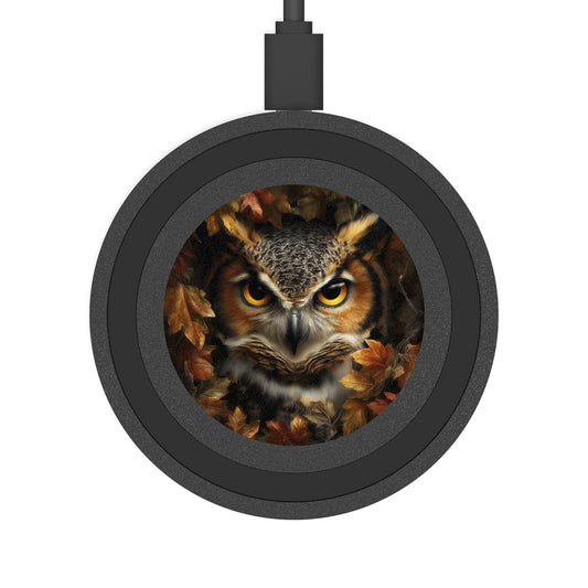 Autumn Owl Wireless Charging Pad