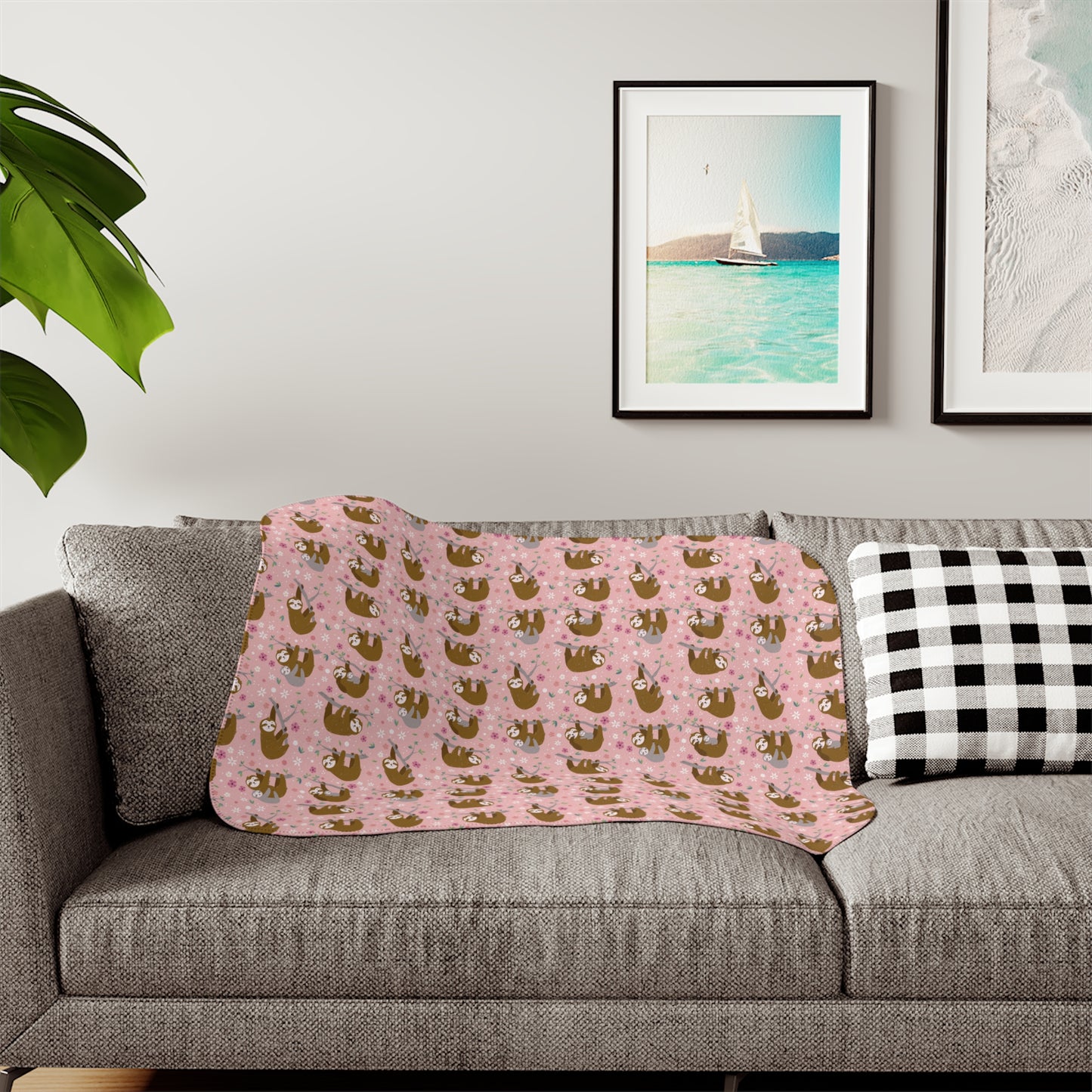 Sloth Sherpa Blanket